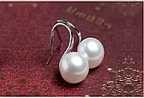 Перлинні сережки перли з перлинами, фото 4