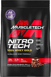 Протеїн нітротеч MuscleTech Nitro-Tech 8 lb 3,63кг смак уточнити
