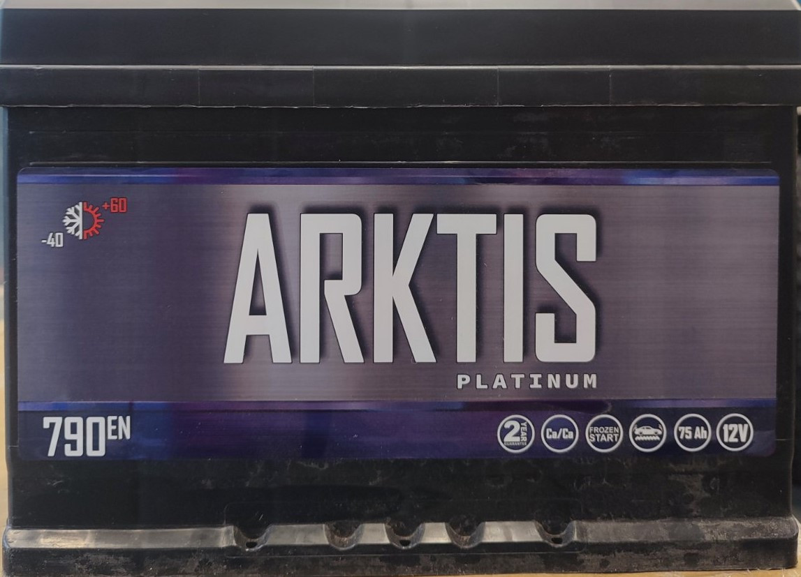 Акумулятор ARKTIS Platinum 6CT-75 Ач (0) правий плюс