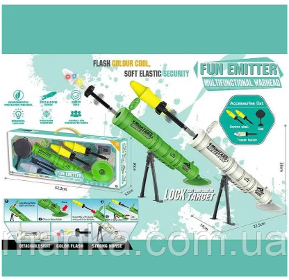 Міномет дитячий, зі звуками пострілів, 3 сняряди в наборі НТ-563, фото 1