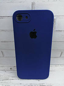 Чохол для iPhone 7/8 накладка бампер протиударний силіконовий Original Soft Touch Square deep navy