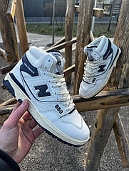Чоловічі зимові кросівки New Balance 650 white blue (з хутром) МАЛОМІРЯТЬ |