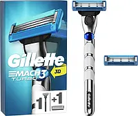 Мужская бритва Gillette Mach3 Turbo Бритва мужская с сменными кассетами Бритва для бритья