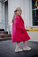 Нереально стильная шубка Тедди для девочки, зима 10-116,122-128,146-152,158 см