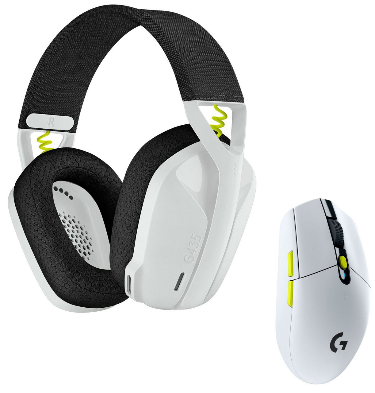 Навушники з мікрофоном Logitech G435SE + G305SE Wireless White (981-001162)