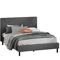 Двуспальная кровать Джудит 140х200 Серый (металлический каркас, разборная)