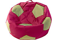 Мягкий пуфик мешок бордово-бежевое 120x120 см L бескаркасное Кресло мяч мешок пуфик оксфорд