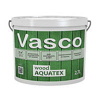 Vasco wood AQUATEX декоративная пропитка для дерева 2,7 л. Прозрачный, белый, в цвете