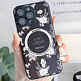 TPU+PC чохол Secret Garden with MagSafe для Apple iPhone 15 Pro Max (6.7") Black, фото 3