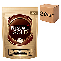 Ящик растворимого кофе NESCAFE Gold 60 г (в ящике 20 уп)