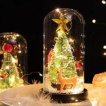 Світна новорічна ялинка в колбі USB, фото 4