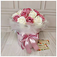 Троянди з мила. Мило ручної роботи. Подарунок для коханої. Букет для мами. Оригінальний подарунок для коханої на день народження.
