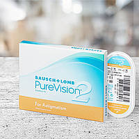 Контактні лінзи "Bausch & Lomb" PureVision 2 for Astigmatism (1 місяць) упаковка (3 шт.)