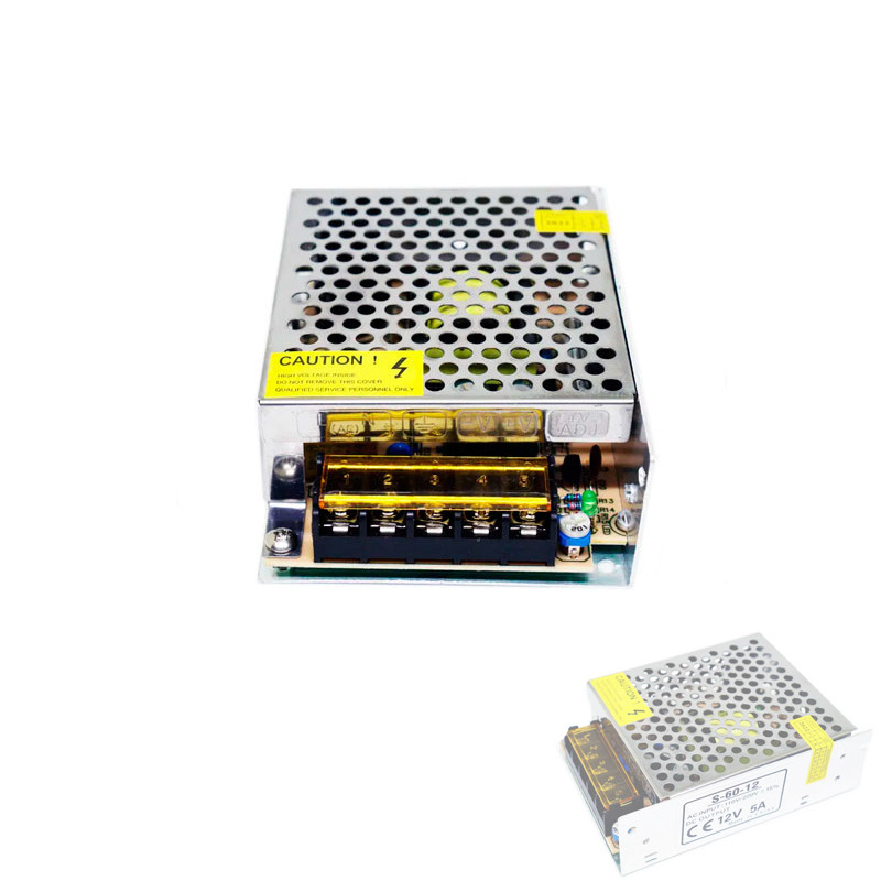 Блок живлення 12В 5А 60Вт перфорований, фото 1