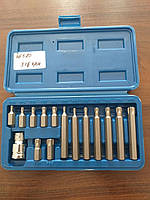 НАБІР НАСАДОК ВИКРУТКОВИХ VOREL 1/2" TORX T20-T55 15 ШТ