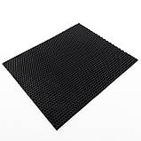 Килимок придверний в передпокій для взуття брудозахисний 60х50 см OSPORT EVA (R-00042) Чорний, фото 5