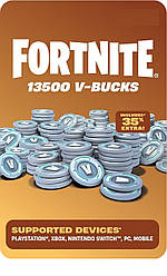 Цифрова подарункова карта Gift Card Fortnite 13500 V-Bucks В-бакси/Вабакси (Код)