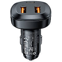 АЗУ Acefast B9 66W (2USB-A+USB-C) three port metal car charger