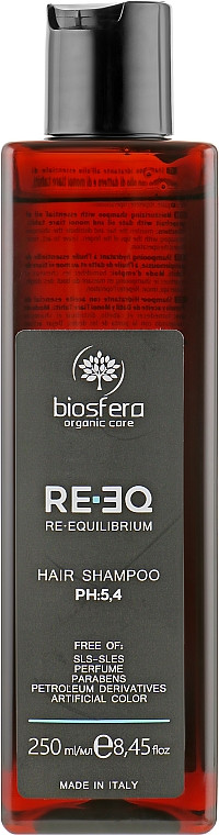 FAIPA BIOSFERA RE-EQ MOISTURIZING Shampoo Шампунь зволожуючий для сухого волосся pH5.4, 250 мл (Оригінал)