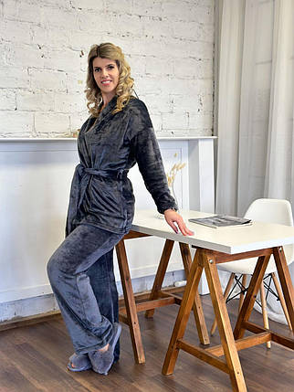 Домашній костюм з халатом "Nelly"| Батал, фото 1