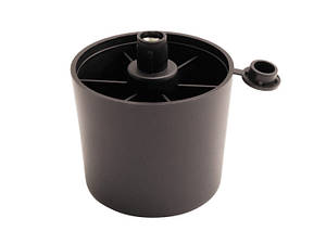 Опора регульована напівкругла GIFF H=50 Чорна