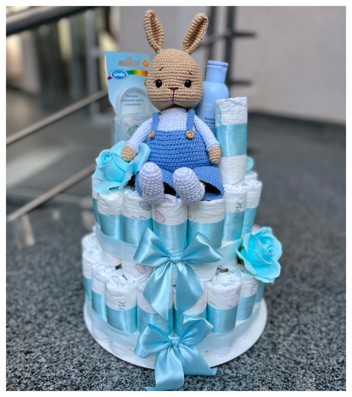 Букет на выписку из роддома/ Подарок на выписку/ Букет из памперсов (ID ...