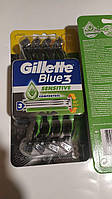 Одноразовые станки Gillette Blue 3 sensitive (8 шт.) пластик