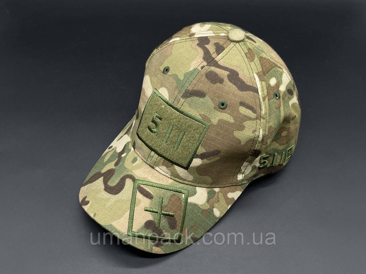 Кепка чоловіча тактична MULTICAM з липучкою під шефрон і регулятором ширини на липучці велкро