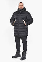 Чоловіча фірмова чорна куртка великого розміру модель 53661, фото 3