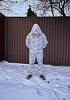 Маскировочный костюм белый мультикам Alpine, зимний костюм для маскировки белого цвета multicam