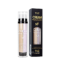 База и тональный крем 2 в 1 TUZ Primer Plus Foundation Spf 50, 2 х 25 г, 02 Natural skin & Silky Violet