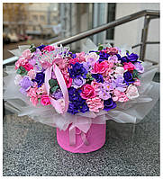 Шикарный букет жене на 8 марта. Букет роз из мыла. Букет девушке на годовщину. Оригинальный подарок