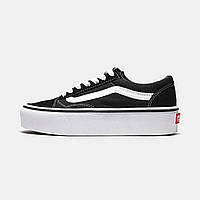 Женские кеды Vans Old Skool Black/White Platform 40