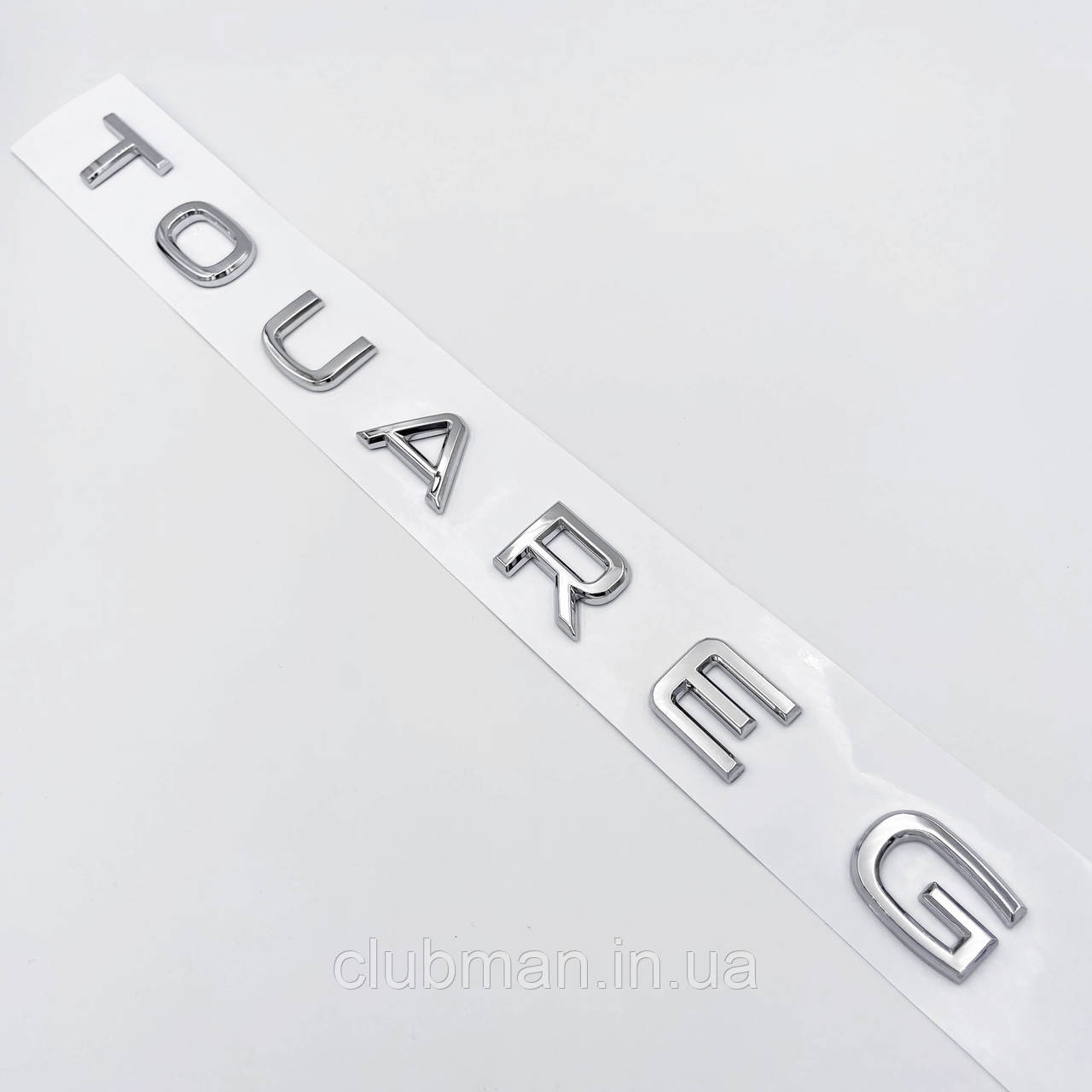 Емблема напис TOUAREG VW (Фольцваген) NEW type - Хром 175x20 мм