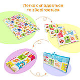 Розвиваючий термокилимок дитячий 180х200х0.8см "Зростомір | Тварини зі словами" (266) SW-00000893, фото 6