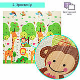 Розвиваючий термокилимок дитячий 180х200х0.8см "Зростомір | Тварини зі словами" (266) SW-00000893, фото 4