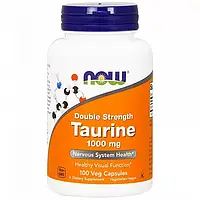 Таурин 1000 мг (Taurine) NOW Foods 100 растительных капсул