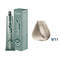 Краска для волос безаммиачная Pro.Color Super B №9.11 Intensive Ash Very Light Blond 100 мл (21263Qu)