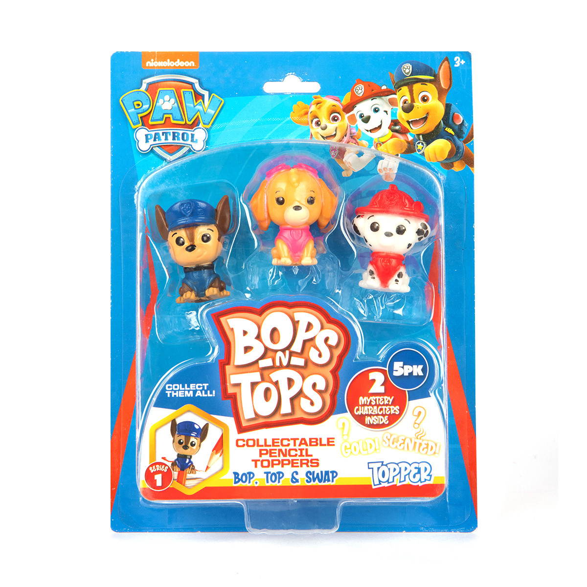 Набір колекційних фігурок-топерів SAMBRO серії "Bop n Tops" — ШТАННИЙ ПАТРУЛЬ (5фіг, в асорт.), фото 1