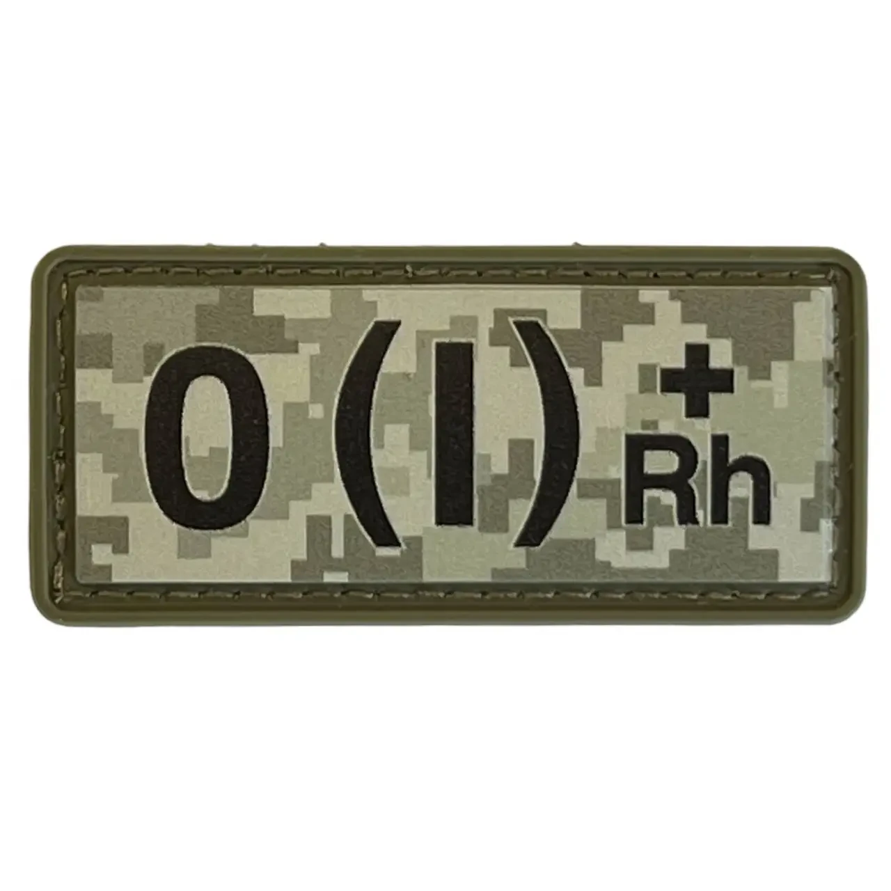 Шеврон група крові 1+ на липучці O(I) rh+ піксель
