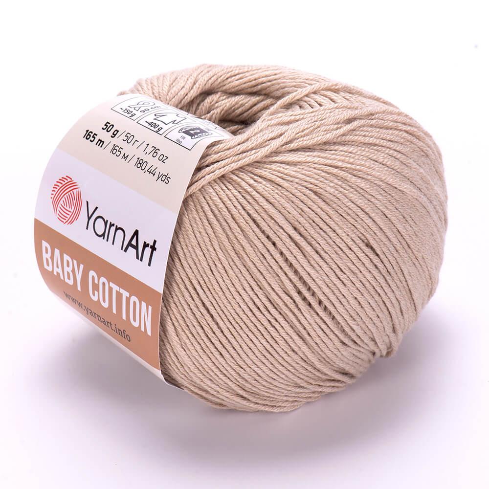 Пряжа YarnArt Baby Cotton, Пряжене молоко №403, (Ярнарт Бебі Коттон) 50гр., 165м. нитки для в'язання