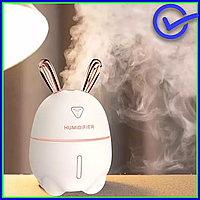 Білий зволожувач для кімнати та нічник Humidifiers Rabbit, гарний світильник у формі зайця для дитини