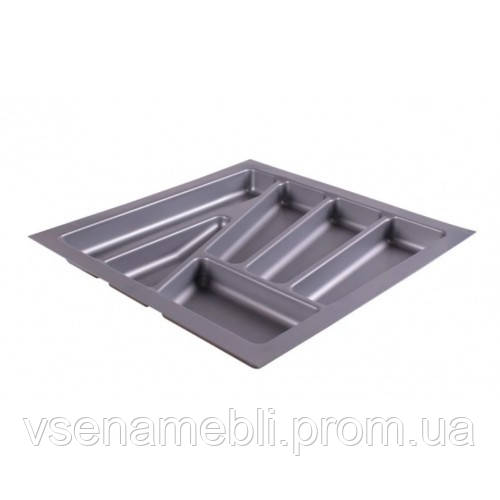 Лоток кухонний Sigma 500 мм для столових приладів 430мм*430мм металік (714209)