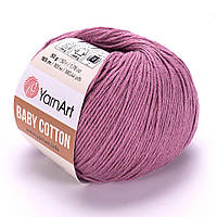 Пряжа YarnArt Baby Cotton, Рожеве дерево №419, (Ярнарт Бебі Коттон) 50гр., 165м. нитки для в'язання