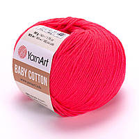 Пряжа YarnArt Baby Cotton, Малина №423, (Ярнарт Бебі Коттон) 50гр., 165м. нитки для вязания