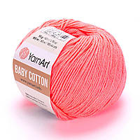 Пряжа YarnArt Baby Cotton, Ягідний мікс №424, (Ярнарт Бебі Коттон) 50гр., 165м. нитки для вязания