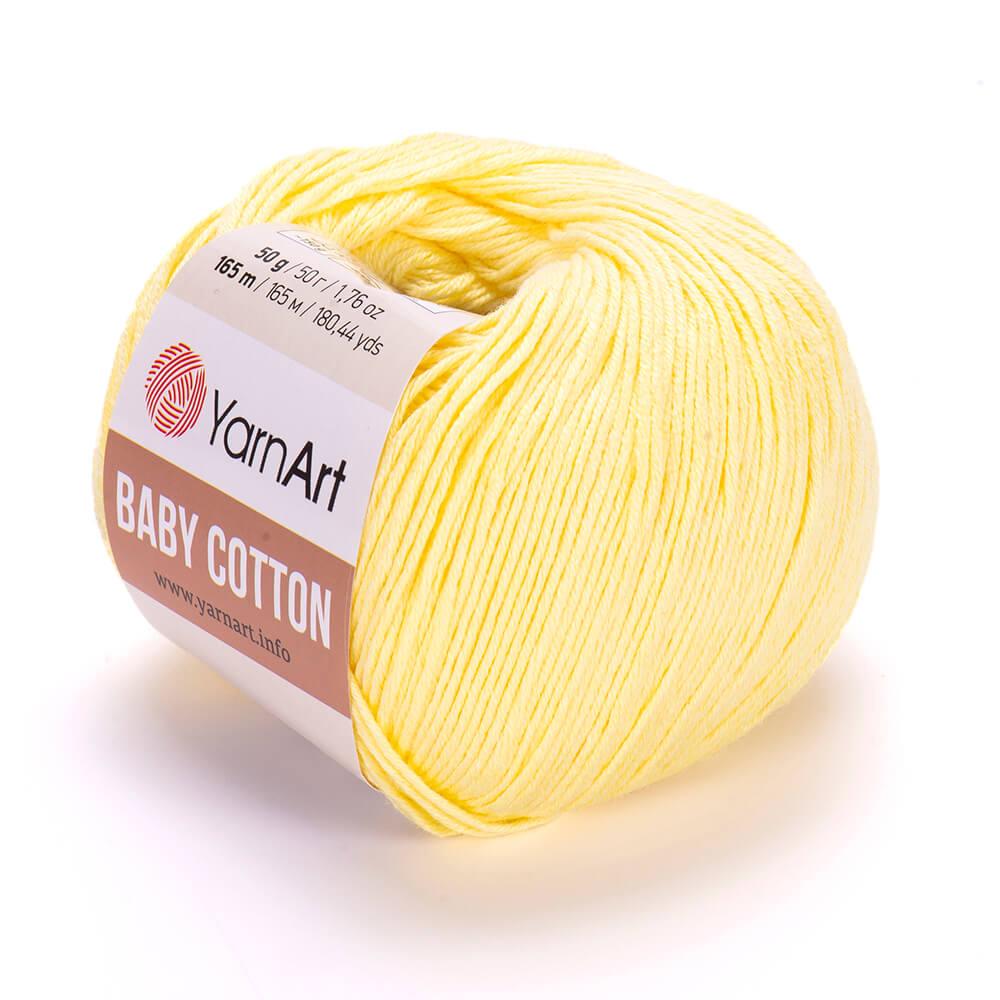 Пряжа YarnArt Baby Cotton, Жовток №431, (Ярнарт Бебі Коттон) 50гр., 165м. нитки для в'язання