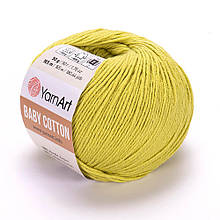 Пряжа YarnArt Baby Cotton, Липа №436, (Ярнарт Бебі Коттон) 50гр., 165м. нитки для в'язання