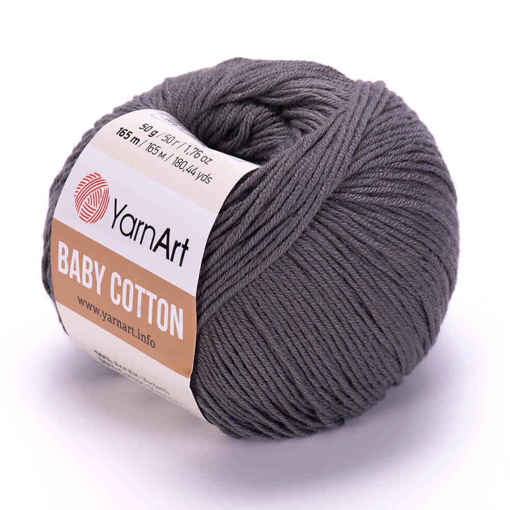 Пряжа YarnArt Baby Cotton, Тауп №454, (Ярнарт Бебі Коттон) 50гр., 165м. нитки для в'язання