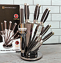Набір кухонних ножів на підставці Edenberg EB-3611 (9 предметів), фото 4